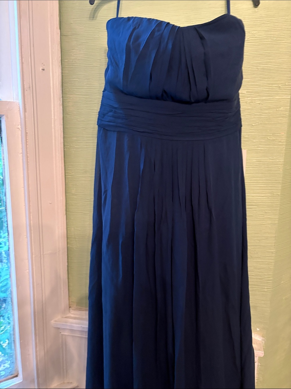Ann Taylor Strapless Navy Gown